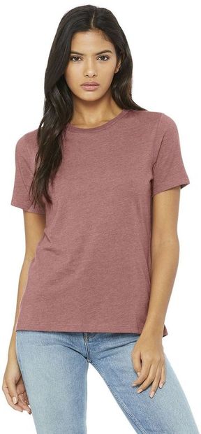 Bella + Canvas Ladies' Relaxed Heather CVC Short-Sleeve T-Shirt